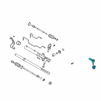 OEM Hyundai Santa Fe End Assembly-Tie Rod Diagram - 56820-3B000