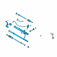 OEM 2001 Hyundai Santa Fe Gear & Linkage Assembly-Power Steering Diagram - 57710-26200