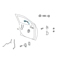 OEM 2009 Dodge Caliber Handle-Exterior Door Diagram - 5074195AG