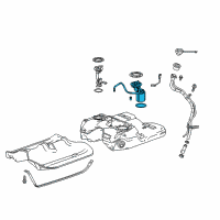 OEM Cadillac Fuel Pump Diagram - 13578360