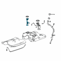 OEM 2011 Cadillac SRX Fuel Gauge Sending Unit Diagram - 13580097