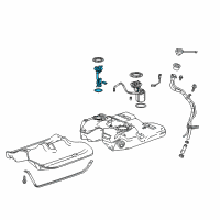 OEM Cadillac Fuel Gauge Sending Unit Diagram - 13580096