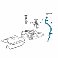 OEM 2012 Cadillac SRX Filler Pipe Diagram - 22742093