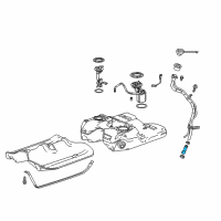 OEM 2013 Cadillac SRX Filler Hose Diagram - 20765536