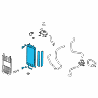 OEM Honda Accord Radiator Diagram - 1J010-5K0-014