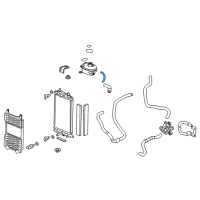 OEM Honda Accord Tube, Overflow Diagram - 1J107-5K0-000