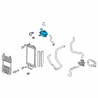 OEM 2017 Honda Accord Tank Comp, Expansion Diagram - 1J101-5K1-A01