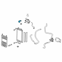 OEM Honda Bracket, R. Radiator Diagram - 1J061-5K0-010