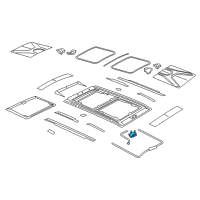 OEM Jeep Renegade Motor-SUNROOF Diagram - 68277587AA