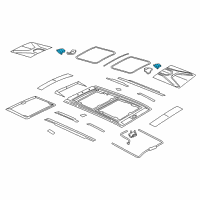 OEM 2017 Jeep Renegade Handle-SUNROOF Diagram - 68278792AA