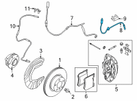 OEM BMW 430i xDrive BRAKE HOSE FRONT Diagram - 34-30-6-879-281