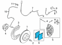 OEM BMW M440i REPAIR KIT, BRAKE PADS ASBES Diagram - 34-10-8-093-705