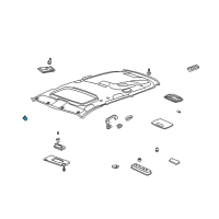 OEM 2008 Acura TL Holder, Sunvisor (Graphite Black) Diagram - 88217-SDB-A01ZT