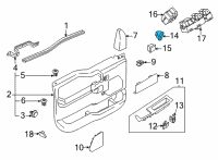 OEM Ford Bronco Lock Switch Diagram - BB5Z-14028-DA