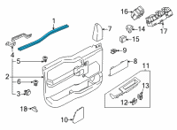 OEM 2022 Ford F-150 WEATHERSTRIP - DOOR BELT Diagram - ML3Z-1521456-B