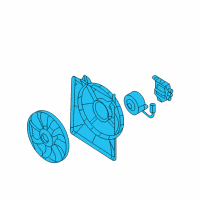 OEM 2014 Kia Sedona Blower Assembly-Radiator Diagram - 253804D970