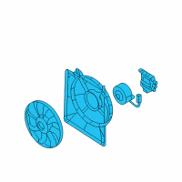 OEM Kia Sedona Blower Assembly-Radiator Diagram - 253804D970