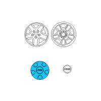 OEM Jeep Grand Cherokee Wheel Center Cap Diagram - 6AE00CDMAA