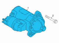 OEM 2021 Hyundai Accent Starter Assy Diagram - 36100-2M318