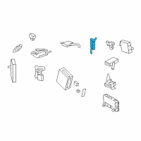 OEM 2012 Lexus LS600h Multiplex Network Door Computer, Front Left Diagram - 89222-50320
