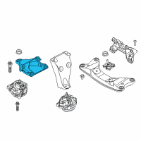 OEM 2018 BMW 430i xDrive Engine Mount Bracket Right Diagram - 22-11-6-859-416