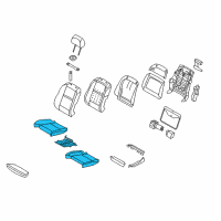 OEM 2011 BMW X6 Seat Upholstery, Leather Diagram - 52-10-9-144-692