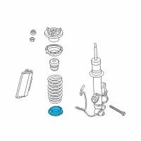 OEM 2016 BMW M5 Lower Spring Pad Diagram - 33-50-7-847-240