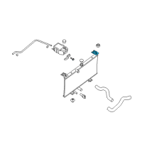 OEM 2011 Nissan Sentra Bracket-Radiator Mounting, Upper Diagram - 21543-ET000