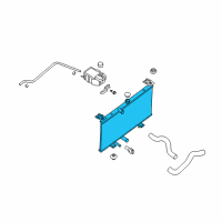 OEM 2011 Nissan Sentra Radiator Assy Diagram - 21400-ET000