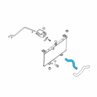 OEM 2008 Nissan Sentra Hose-Radiator, Upper Diagram - 21501-ET00A