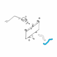 OEM 2007 Nissan Sentra Hose-Radiator, Lower Diagram - 21503-ET000