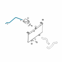 OEM 2010 Nissan Sentra Hose-Reserve Tank Diagram - 21741-ET000