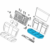 OEM 2014 Ford Focus Seat Cushion Pad Diagram - DM5Z-5463840-B