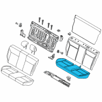 OEM 2012 Ford Focus Seat Cushion Pad Diagram - DM5Z-5463840-B