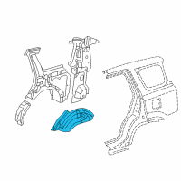 OEM 1997 Honda CR-V Wheelhouse, L. RR. Diagram - 64730-S10-300ZZ