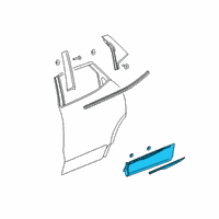 OEM 2021 Chevrolet Blazer Lower Molding Diagram - 84514844