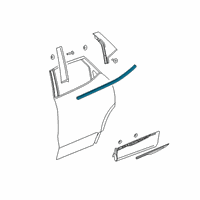 OEM 2019 Chevrolet Blazer Belt Molding Diagram - 84901900