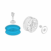 OEM Honda Civic Disk, Wheel (15X4T) (Black) (Topy) Diagram - 42700-TR0-A51