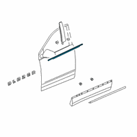 OEM Chevrolet Blazer Belt Molding Diagram - 84901898