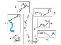 OEM BMW M850i xDrive Gran Coupe COOLANT LINE, TURBOCHARGER R Diagram - 11-53-9-896-891