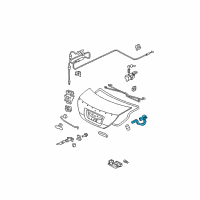 OEM 2007 Honda Civic Hinge, L. Trunk Diagram - 68660-SVA-A00ZZ