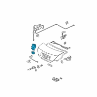 OEM Honda Lock, Trunk (Handle+Power+Switch) Diagram - 74851-SNR-C02