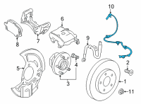 OEM Buick Encore GX Front Speed Sensor Diagram - 60003679