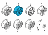 OEM 2021 BMW M440i DISC WHEEL LIGHT ALLOY JET B Diagram - 36-11-8-746-631
