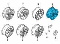 OEM BMW M240i xDrive Disc Wheel Light Alloy Jet B Diagram - 36-11-8-090-095