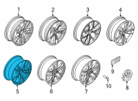 OEM 2022 BMW M340i Disc Wheel Light Alloy Ceriu Diagram - 36-11-8-089-894