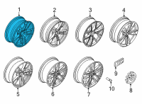 OEM BMW 230i DISK WHEEL, LIGHT ALLOY, IN Diagram - 36-11-6-897-082