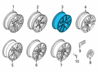 OEM BMW M240i xDrive DISC WHEEL LIGHT ALLOY JET B Diagram - 36-11-6-883-525