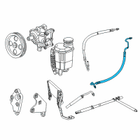 OEM 2015 Ram 3500 Hose-Power Steering Pressure Diagram - 68229251AA