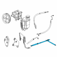 OEM Dodge Ram 2500 Hose-Power Steering Return Diagram - 68031851AJ